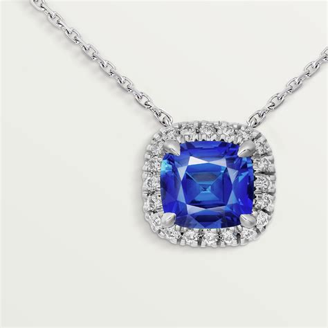 cartier necklace size - Cartier sapphire and diamond necklace.